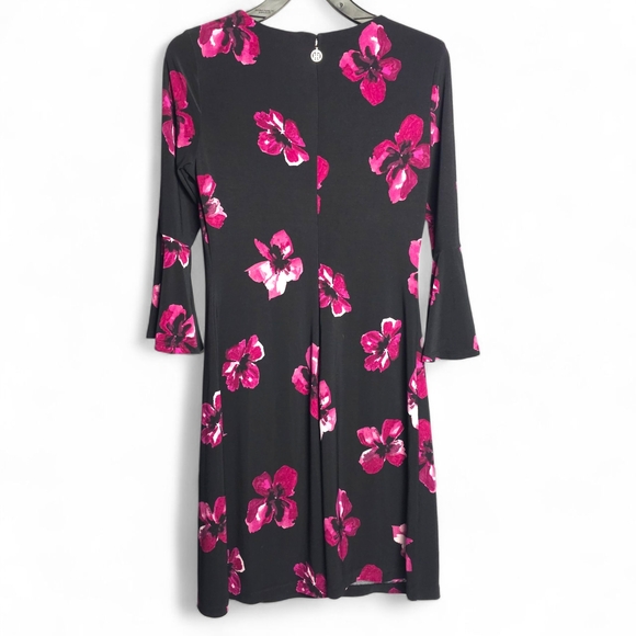 Tommy Hilfiger Black Dress with Pink Floral Design - Picture 2 of 6